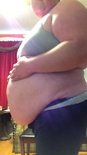 Ssbbw STANDING video by request belly play